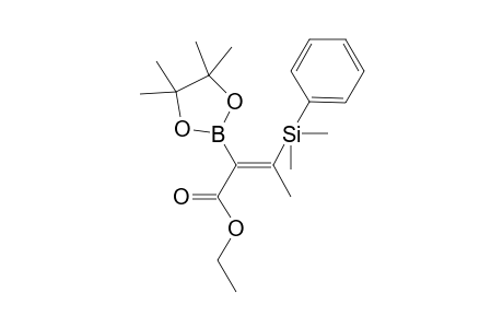 (E)-Ethyl 3-(dimethyl(phenyl)silyl)-2-(4,4,5,5-tetramethyl-1,3,2-dioxaborolan-2-yl) but-2-enoate