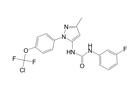 urea, N-[1-[4-(chlorodifluoromethoxy)phenyl]-3-methyl-1H-pyrazol-5-yl]-N'-(3-fluorophenyl)-