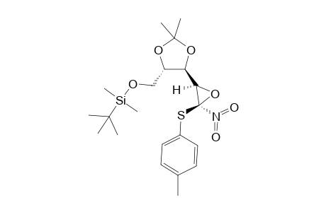 tert-Butyl-[[(4S,5R)-2,2-dimethyl-5-[(2R,3R)-3-nitro-3-(p-tolylsulfanyl)oxiran-2-yl]-1,3-dioxolan-4-yl]methoxy]-dimethyl-silane