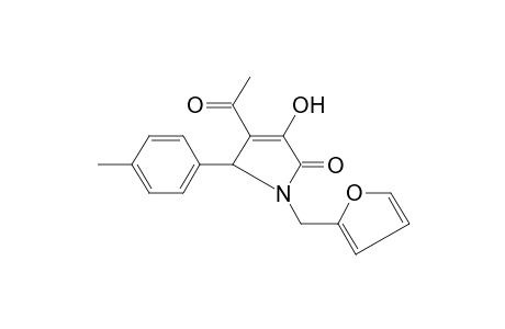 Pyrrol-2(5H)-one, 4-acetyl-1-(2-furfuryl)-3-hydroxy-5-(4-methylphenyl)-