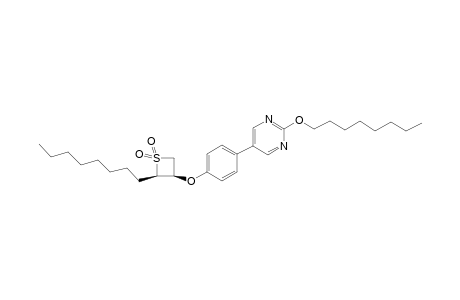 5-[4-((2R,3R)-2-Octyl-1,1-dioxo-1lambda*6*-thietan-3-yloxy)-phenyl]-2-octyloxy-pyrimidine