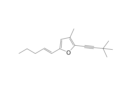 2-(3',3'-Dimethylbut-1'-ynyl)-3-methyl-5-pent-1-enylfuran