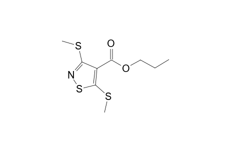 4-Isothiazolecarboxylic acid, 3,5-bis(methylthio)-, propyl ester