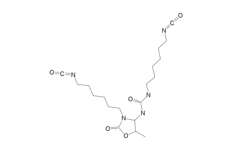 3-Isocyanatohexamethylene-4-isocyanatohexamethyleneiminocarbonylimino-5-methyloxazolidin-2-one (formally)