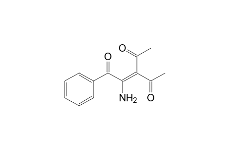 3-acetyl-2-amino-1-phenyl-2-pentene-1,4-dione