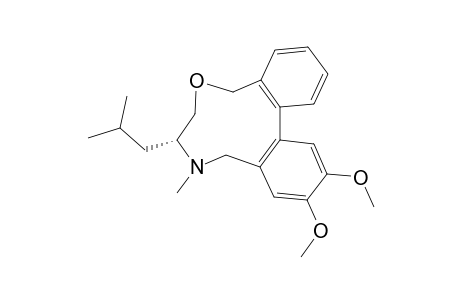 (M,10S)-10-ISOBUTYL-4,5-DIMETHOXY-9-METHYL-12-OXA-9-AZATRICYCLO-[12.4.0.0(2,7)]-OCTADECA-1(14),2,4,6,15,17-HEXAENE