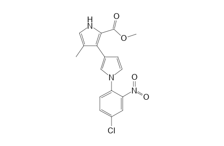 METHYL-4-METHYL-3-(N-(4-CHLORO-2-NITROPHENYL)-PYRROL-3-YL)-1H-PYRROLE-2-CARBOXYLATE