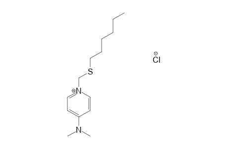 1-HEXYLTHIOMETHYL-4-DIMETHYLAMINO-PYRIDINIUM-CHLORIDE