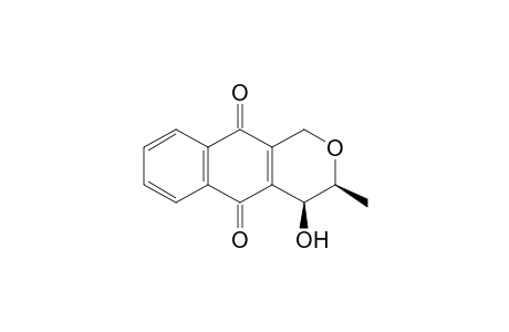 (3S,4S)-3-methyl-4-oxidanyl-3,4-dihydro-1H-benzo[g]isochromene-5,10-dione