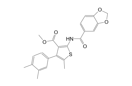 methyl 2-[(1,3-benzodioxol-5-ylcarbonyl)amino]-4-(3,4-dimethylphenyl)-5-methyl-3-thiophenecarboxylate