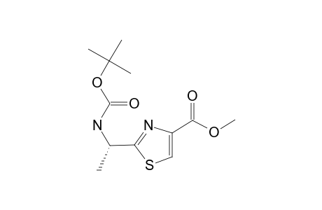 METHYL-(S)-2-[1-(TERT.-BUTOXYCARBONYLAMINO)-ETHYL]-THIAZOLE-4-CARBOXYLATE