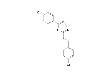 2-(p-chlorophenethyl)-5-(p-methoxyphenyl)oxazole