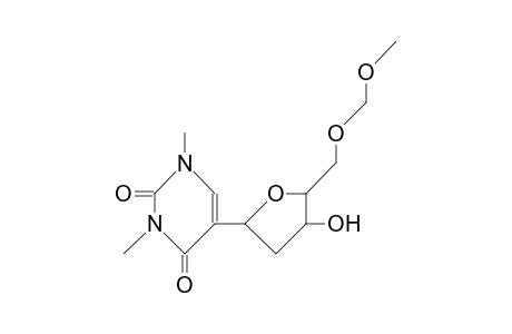 5-[2'-DEOXY-5'-O-(METHOXYMETHYL)-ALPHA-D-ERYTHRO-PENTOFURANOSYL]-1,3-DIMETHYL-2,4-(1H,3H)-PYRIMIDINDION