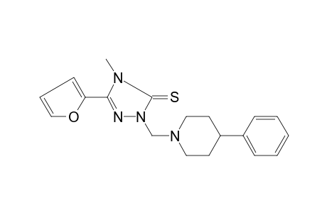 1H-1,2,4-Triazole-5(4H)-thione, 3-(2-furyl)-4-methyl-1-(4-phenyl-1-pyperidylmethyl)-