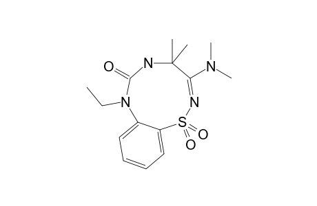 3-(DIMETHYLAMINO)-7-ETHYL-4,5,6,7-TETRAHYDRO-4,4-DIMETHYL-1,2,5,7-BENZOTHIATRIAZONIN-6-ON-1,1-DIOXIDE