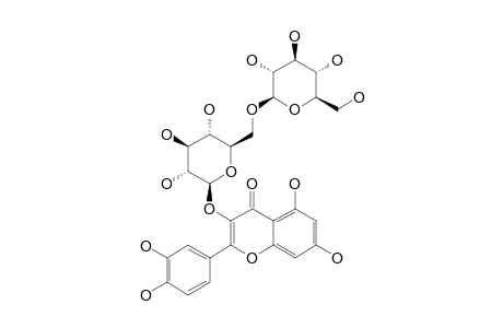 QUERCETIN-3-O-BETA-D-GLUCOPYRANOSYL-(1->6)-BETA-D-GLUCOPYRANOSIDE