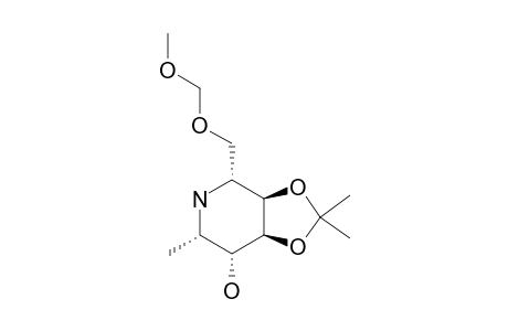 1,2,6-TRIDEOXY-2,6-IMINO-4,5-O-ISOPROPYLIDENE-7-O-METHOXYMETHYL-L-GLYCERO-L-GLUCO-HEPTITOL