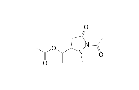 5-(1'-Acetoxyethyl)-2-acetyl-1-methylpyrazolidin-3-one