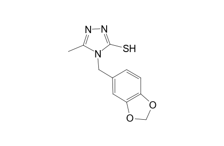 4-(2H-1,3-benzodioxol-5-ylmethyl)-5-methyl-4H-1,2,4-triazole-3-thiol