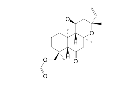 ENT-18-ACETOXY-11-ALPHA-HYDROXY-6-OXO-13-EPI-MANOLY-OXIDE