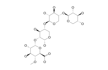 2-O-(4-O-METHYL-ALPHA-D-GLUCOPYRANOSYLURONIC-ACID)-4-O-[BETA-D-XYLOPYRANOSYL-(1->4)-BETA-D-XYLOPYRANOSYL]-ALPHA-D-XYLOPYRANOSIDE;AOS-3-ALPHA