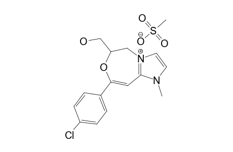 1-METHYL-5,6-DIHYDRO-6-HYDROXYMETHYL-8-(4-CHLOROPHENYL)-(1H)-IMIDAZO-[3,2-D]-[1,4]-OXAZEPINIUM_METHANESULFONATE