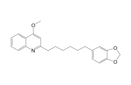 2-[6'-(2H-BENZO-[D]-1'',3''-DIOXOLEN-5''-YL)-HEXYL]-4-METHYLOXYQUINOLINE