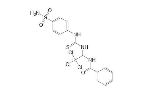 N-[1-({[4-(aminosulfonyl)anilino]carbothioyl}amino)-2,2,2-trichloroethyl]benzamide