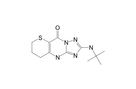 7,8-DIHYDRO-2-(1,1-DIMETHYLETHYLAMINO)-9H,10H-THIOPYRANO-[3,2-D]-1,2,4-TRIAZOLO-[1,5-A]-PYRIMIDIN-5-ONE