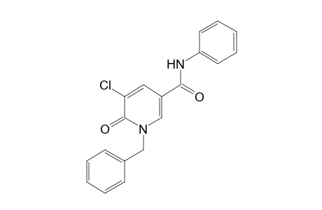 1-BENZYL-5-CHLORO-1,6-DIHYDRO-6-OXONICOTINANILIDE