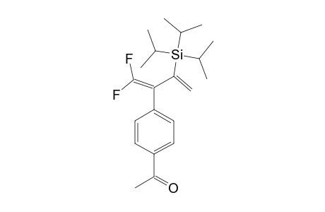 1,1-DIFLUORO-2-(4'-ACETYLPHENYL)-3-(TRIISOPROPYLSILYL)-1,3-BUTADIENE