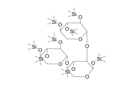 TRIMETHYLSILYL 2,4-O-BIS(2',3',4'-TRI-O-TRIMETHYLSILYL-BETA-D-XYLOPYRANOSYL)-3-O-TRIMETHYLSILYL-ALPHA-D-XYLOPYRANOSIDE