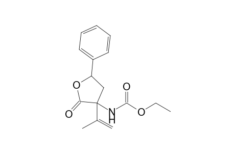 ETHYL-(3-ISOPROPENYL-2-OXO-5-PHENYLTETRAHYDROFURAN-3-YL)-CARBAMATE