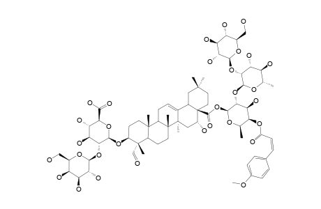 3-O-[BETA-D-GALACTOPYRANOSYL-(1->2)-BETA-D-GLUCURONOPYRANOSYL]-28-O-[BETA-D-GLUCOPYRANOSYL-(1->2)-ALPHA-L-RHAMNOPYRANOSYL]-(1->2)-BETA-D-4-O-CIS-PA