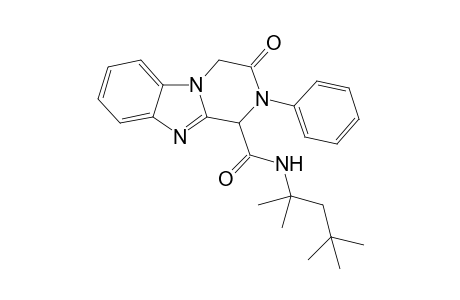 3-Oxo-2-phenyl-N-(1,1,3,3-tetramethylbutyl)-1,2,3,4-tetrahydropyrazino[1,2-a]benzimidazole-1-carboxamide