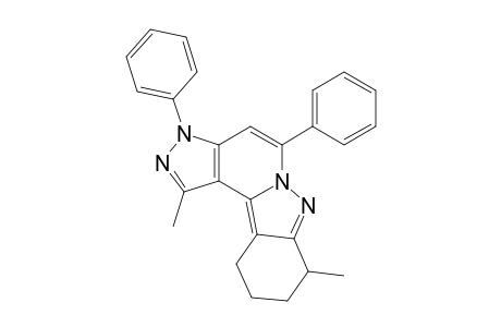 1,8-DIMETHYL-3,5-DIPHENYL-8,9,10,11-TETRAHYDRO-3H-PYRAZOLO-[4',3':3,4]-PYRIDO-[1,2-B]-INDAZOLE