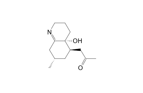 2-Propanone, 1-(2,3,4,4a,5,6,7,8-octahydro-4a-hydroxy-7-methyl-5-quinolinyl)-, (4a.alpha.,5.beta.,7.alpha.)-(.+-.)-