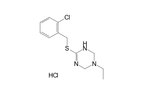 6-[(o-chlorobenzyl)thio]-3-ethyl-1,2,3,4-tetrahydro-s-triazine, monohydrochloride