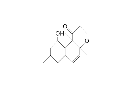 Octahydro-10-hydroxy-4a,8,10b-trimethyl-naphtho(2,1-B)pyran-1-one