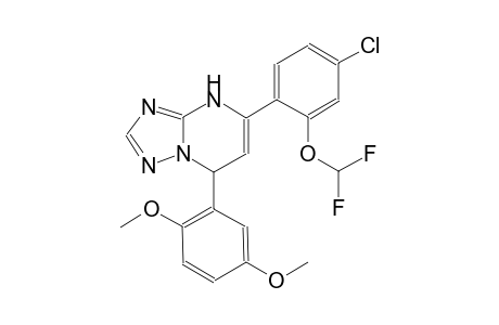 5-[4-chloro-2-(difluoromethoxy)phenyl]-7-(2,5-dimethoxyphenyl)-4,7-dihydro[1,2,4]triazolo[1,5-a]pyrimidine