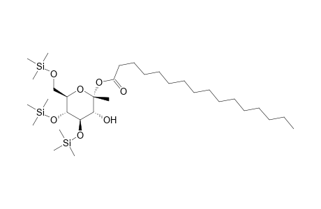 .alpha.-D-Glucopyranoside, methyl 3,4,6-tris-O-(trimethylsilyl)-, hexadecanoate