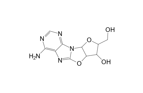 Furo[2',3':4,5]oxazolo[3,2-e]purine-8-methanol, 4-amino-6a,7,8,9a-tetrahydro-7-hydroxy-