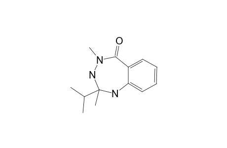 2-ISOPROPYL-2-METHYL-4-N-METHYL-1,2,3,4-TETRAHYDRO-5H-1,3,4-BENZOTRIAZEPIN-5-ONE;RING-FORM