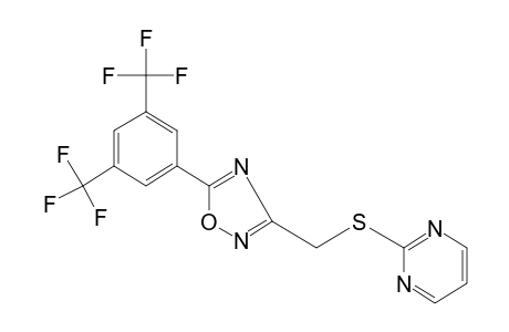 5-(alpha,alpha,alpha,alpha',alpha',alpha'-HEXAFLUORO-3,5-XYLYL)-3-{[(2-PYRIMIDINYL)THIO]METHYL}-1,2,4-OXADIAZOLE