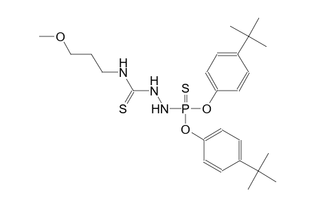 2-[(3-methoxypropyl)thiocarbamoyl]phosphorohydrazidothioic acid, O,O-bis(p-tert-butylphenyl) ester