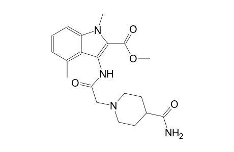 methyl 3-({[4-(aminocarbonyl)-1-piperidinyl]acetyl}amino)-1,4-dimethyl-1H-indole-2-carboxylate