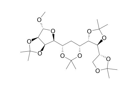 METHYL_6-DEOXY-2,3:5,7:8,9:10,11-TETRA-O-ISOPROPYLIDENE-D-GLUCO-ALPHA-D-MANNO-UNDECOFURANOSE