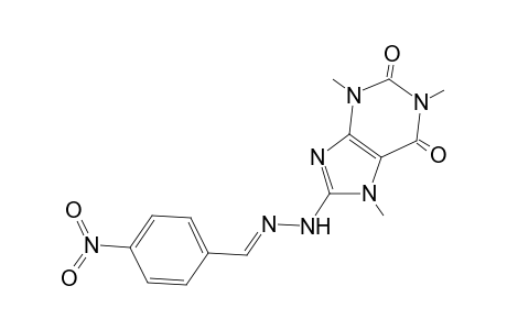 1,3,7-trimethyl-8-[(2E)-2-[(4-nitrophenyl)methylene]hydrazino]purine-2,6-dione