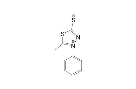 5-mercapto-2-methyl-3-phenyl-1,3,4-thiadiazolium hydroxide, inner salt