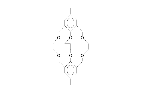 9,2-Dimethyl-2,5,14,17,25,29-hexaoxa(6.6.5)(1,3,2)cyclophane